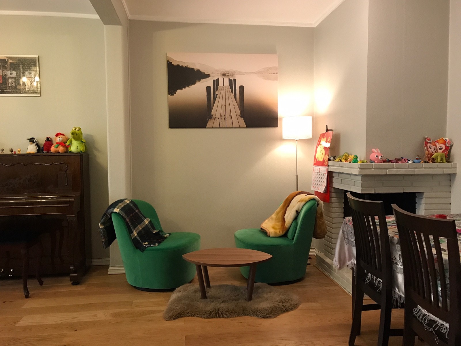 møblert stue Galleribilde