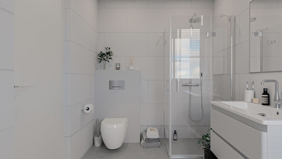 Standard bad i 1.etasje Galleribilde