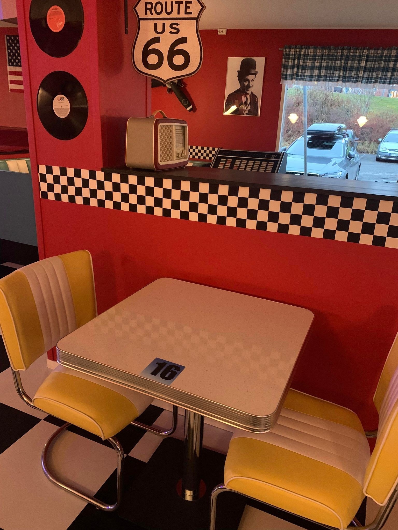 Detaljbilde fra restauranten Galleribilde