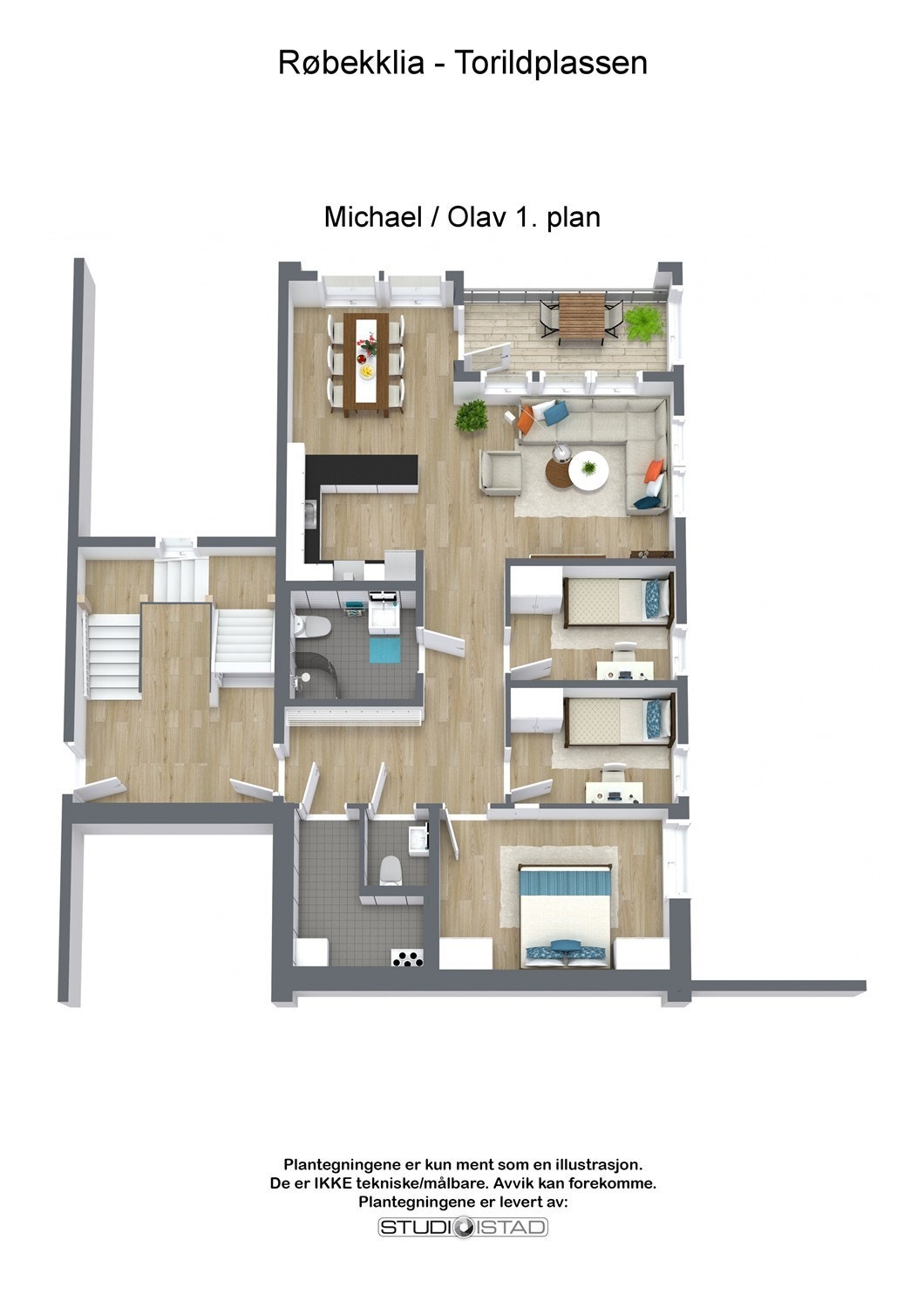 Plantegning 1. etasje Galleribilde