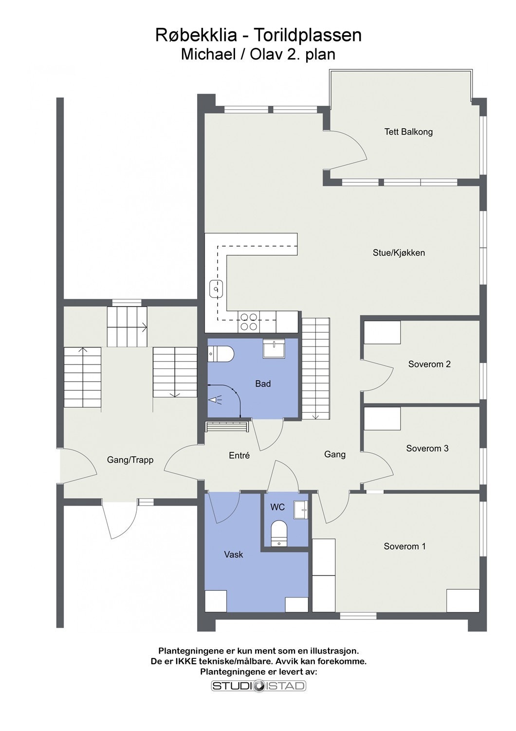 Plantegning 2. etasje Galleribilde