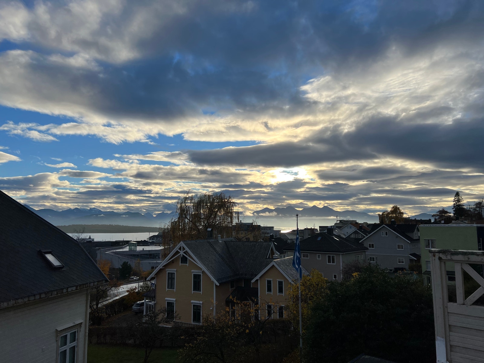 Utsikt fra balkongen Galleribilde