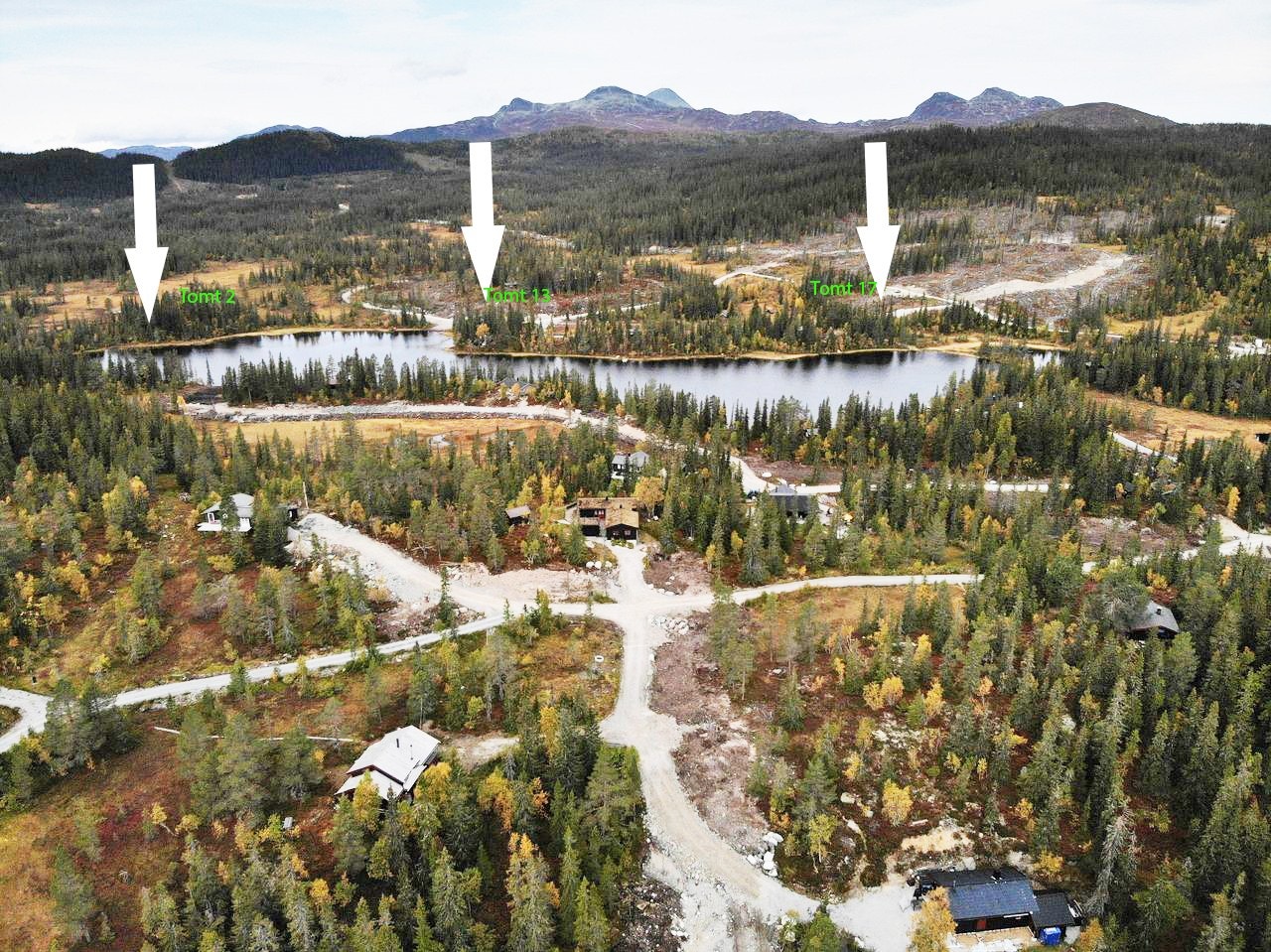 Oversikt som viser nabotomter Galleribilde