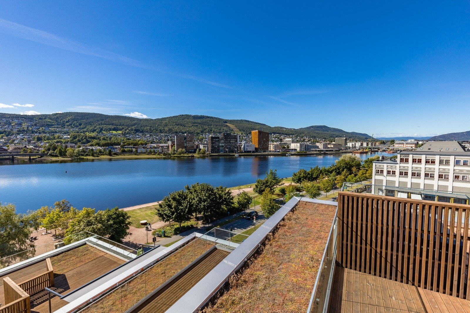 Utsikt fra felles takterrasse Galleribilde