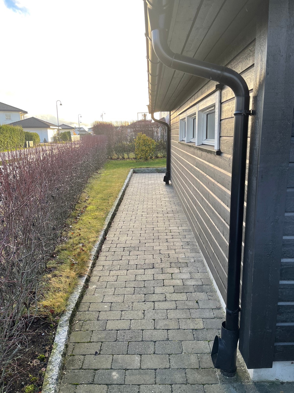 Inngangsparti med belegningsstein Galleribilde
