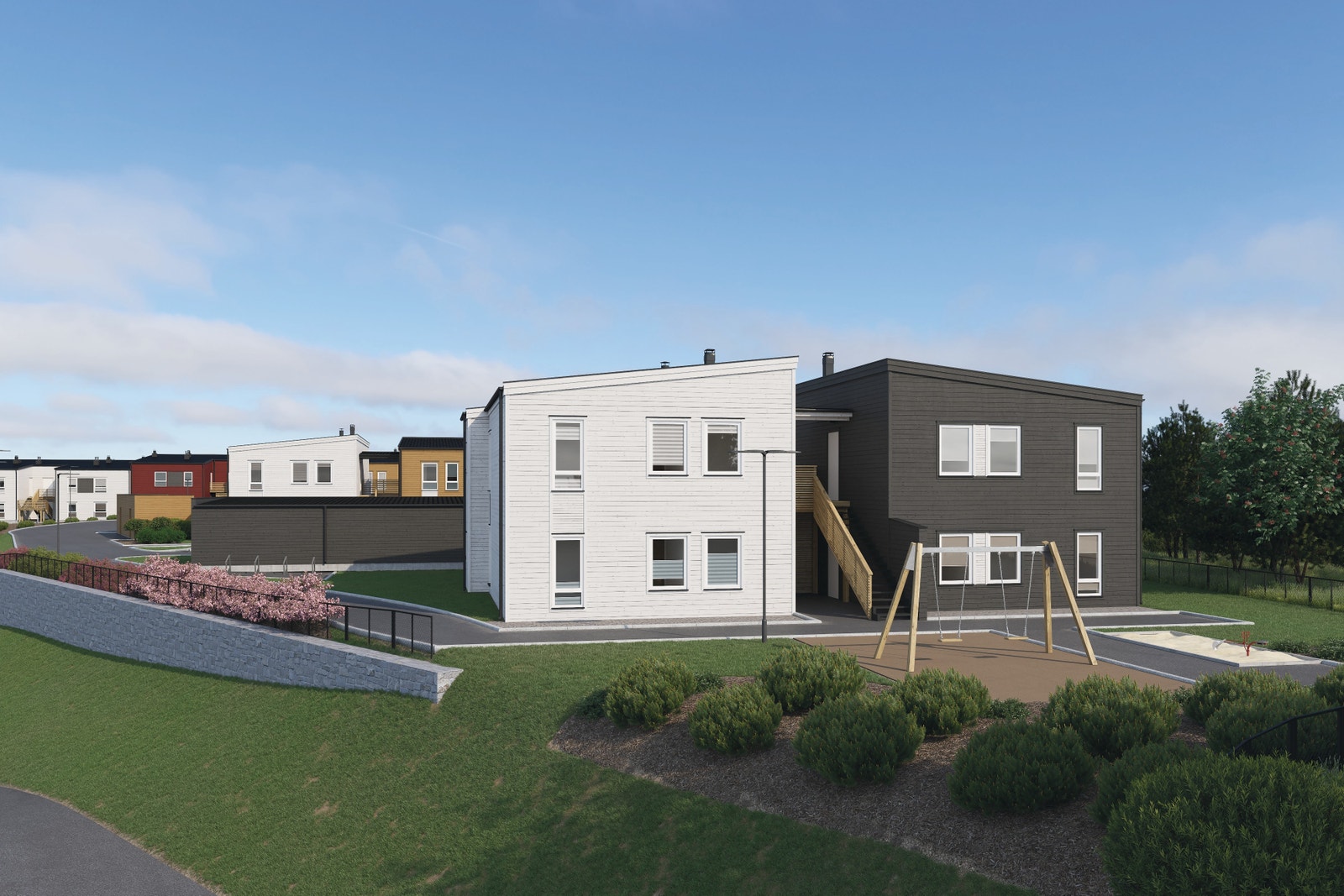 Illustrasjon hus 15 Galleribilde