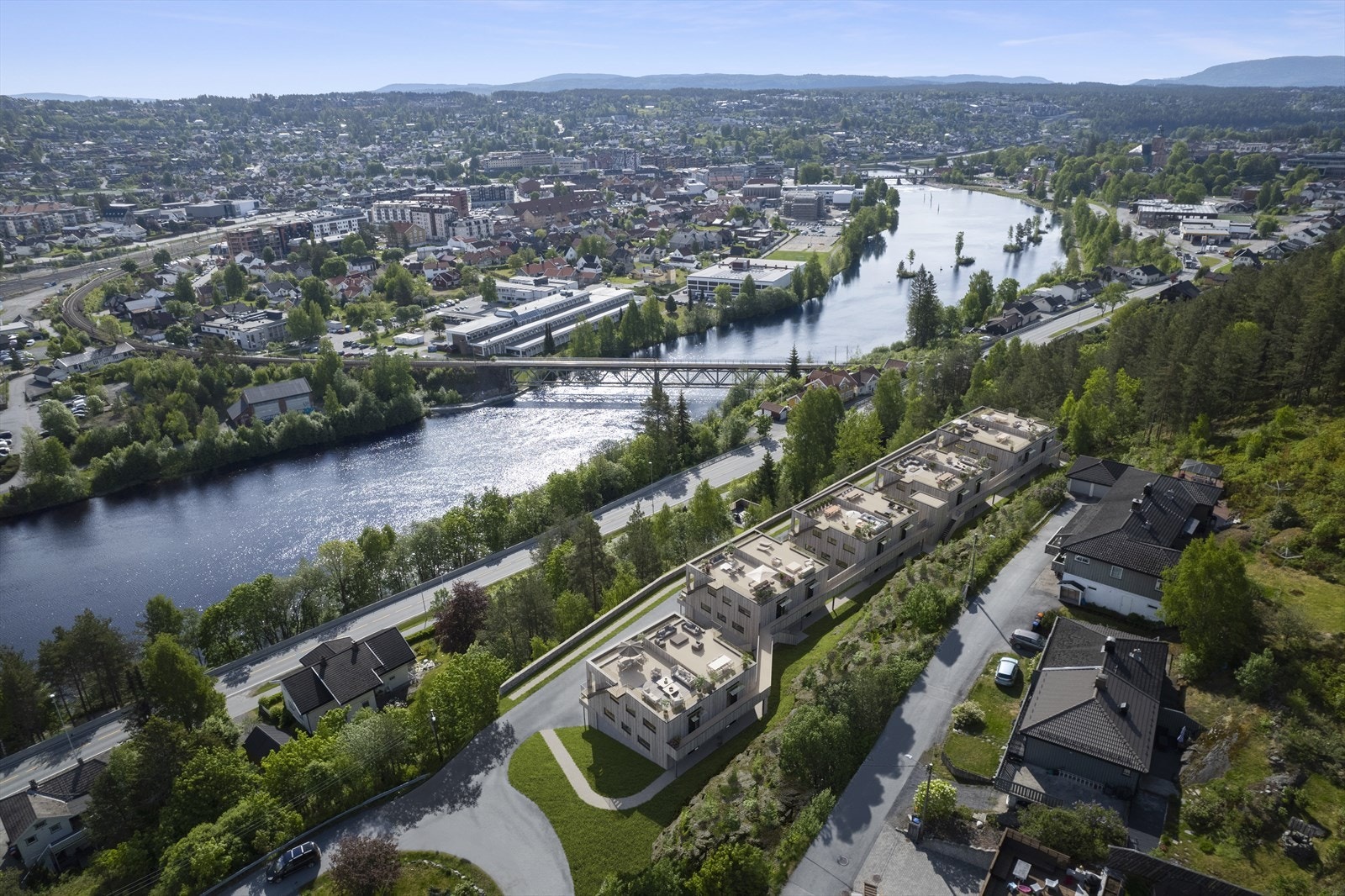 HARTMANN - 20 arealeffektive selveierleiligheter med flott utsikt og gode uteplasser Galleribilde