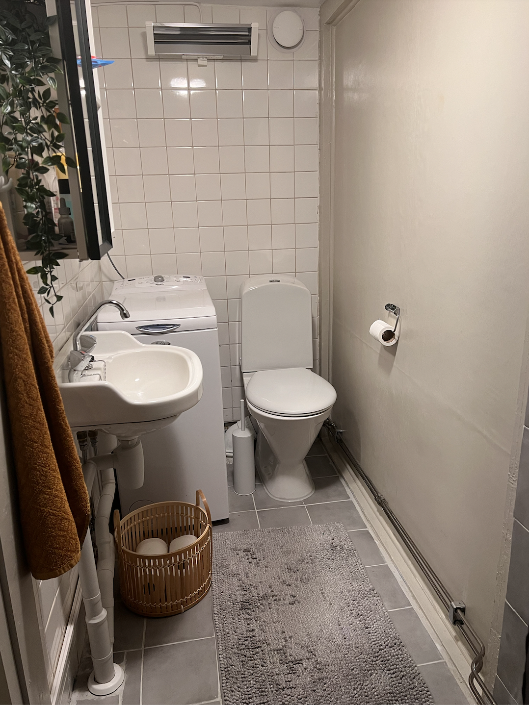 Toalett & vaskemaskin Galleribilde