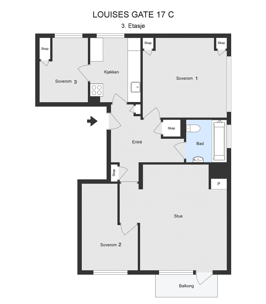 Planskisse Galleribilde