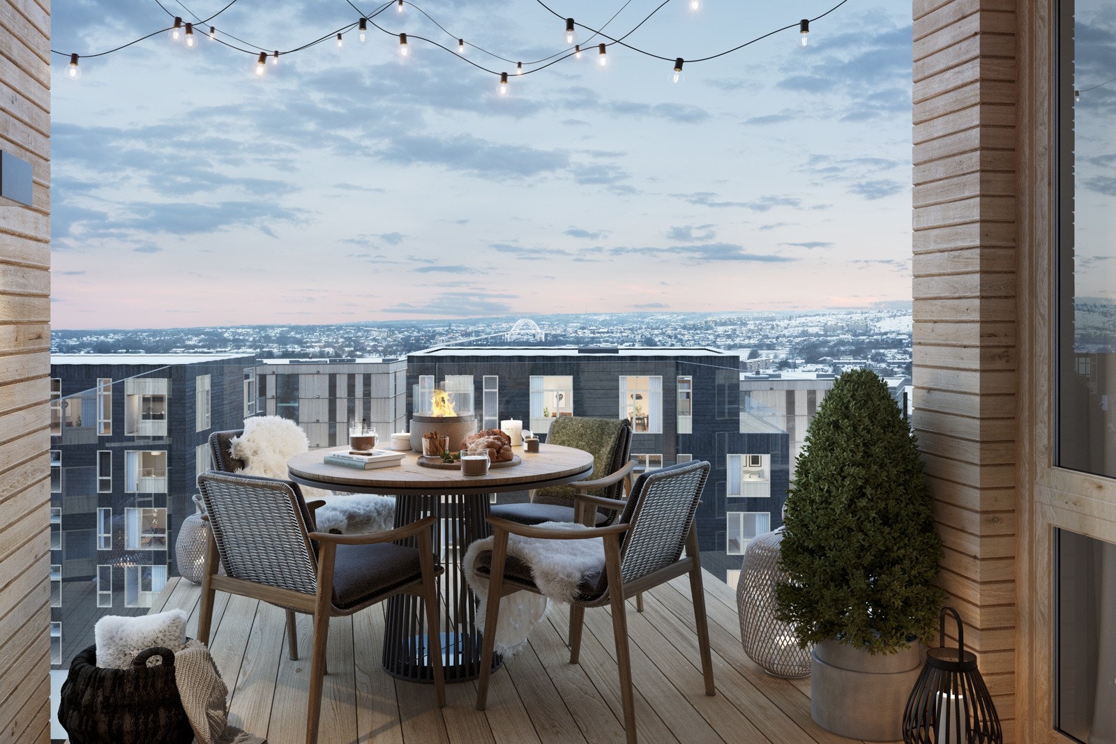 Gode sol og utsiktsforhold (Illustrasjonsbilde 6007 6etg) Galleribilde