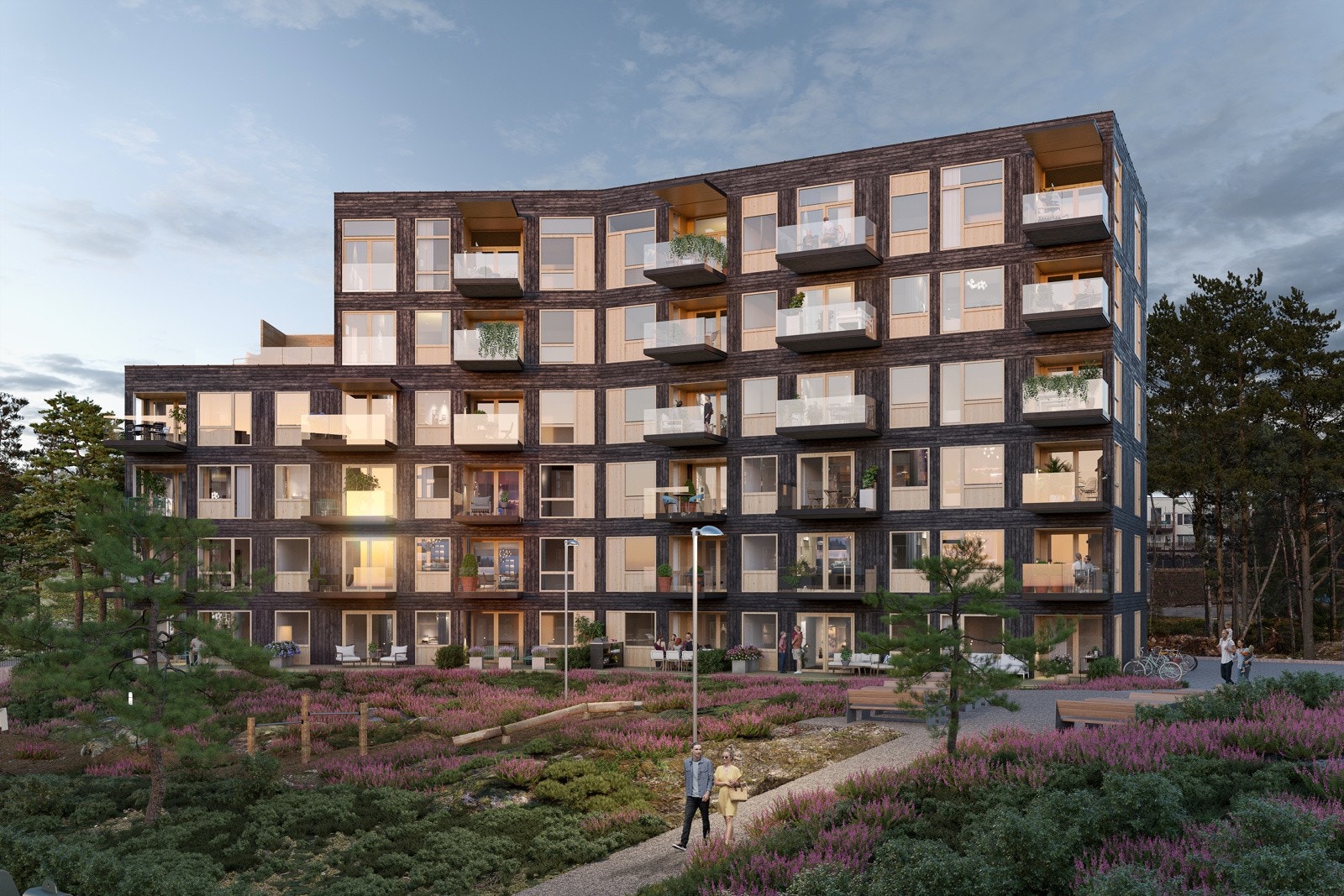 Gode solforhold og balkonger mot vest (illustrasjonsfoto) Galleribilde