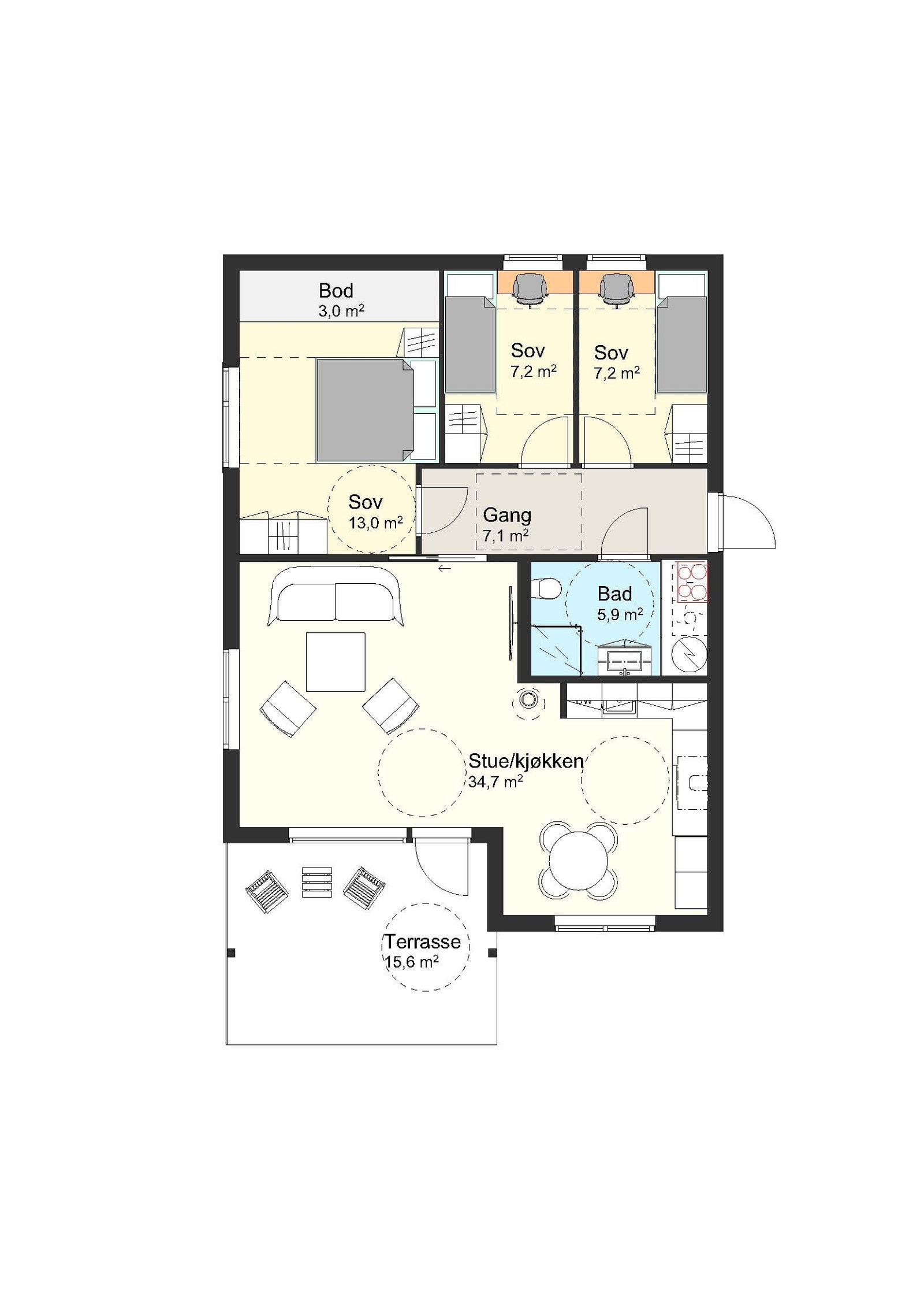 Plantegning Galleribilde