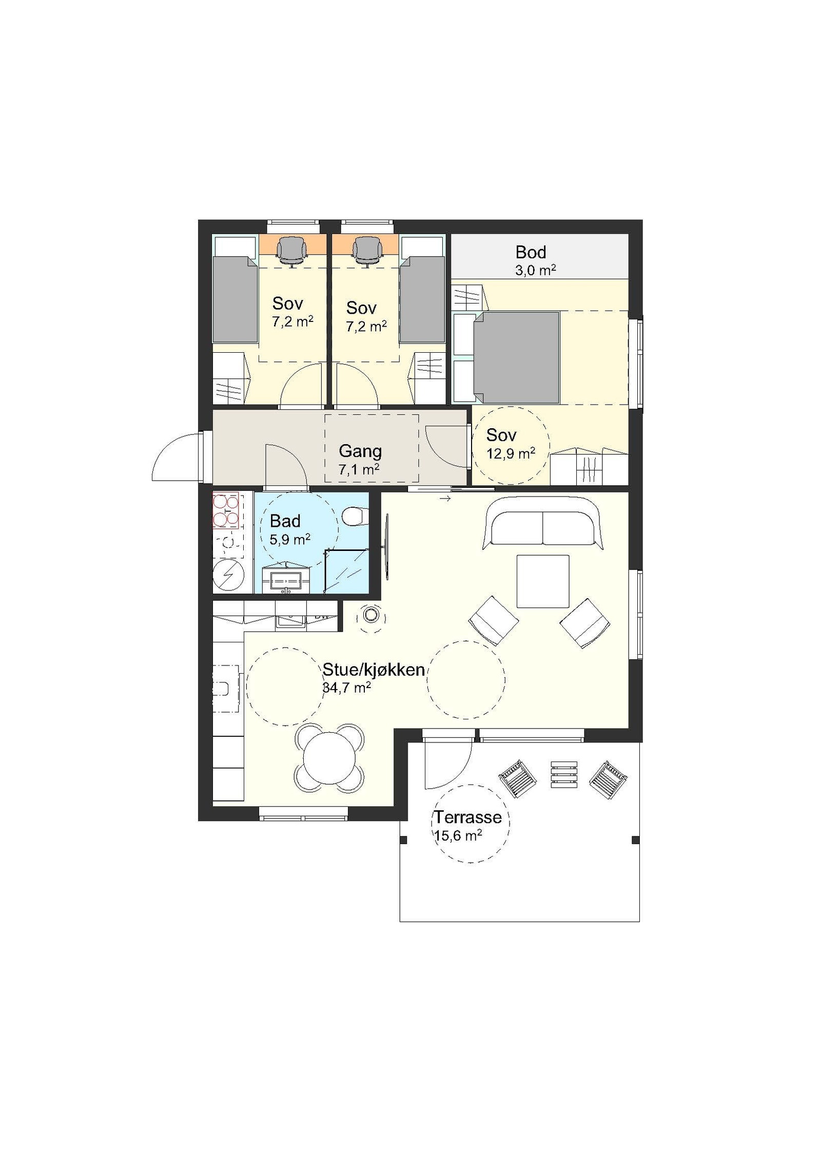 Plantegning Galleribilde