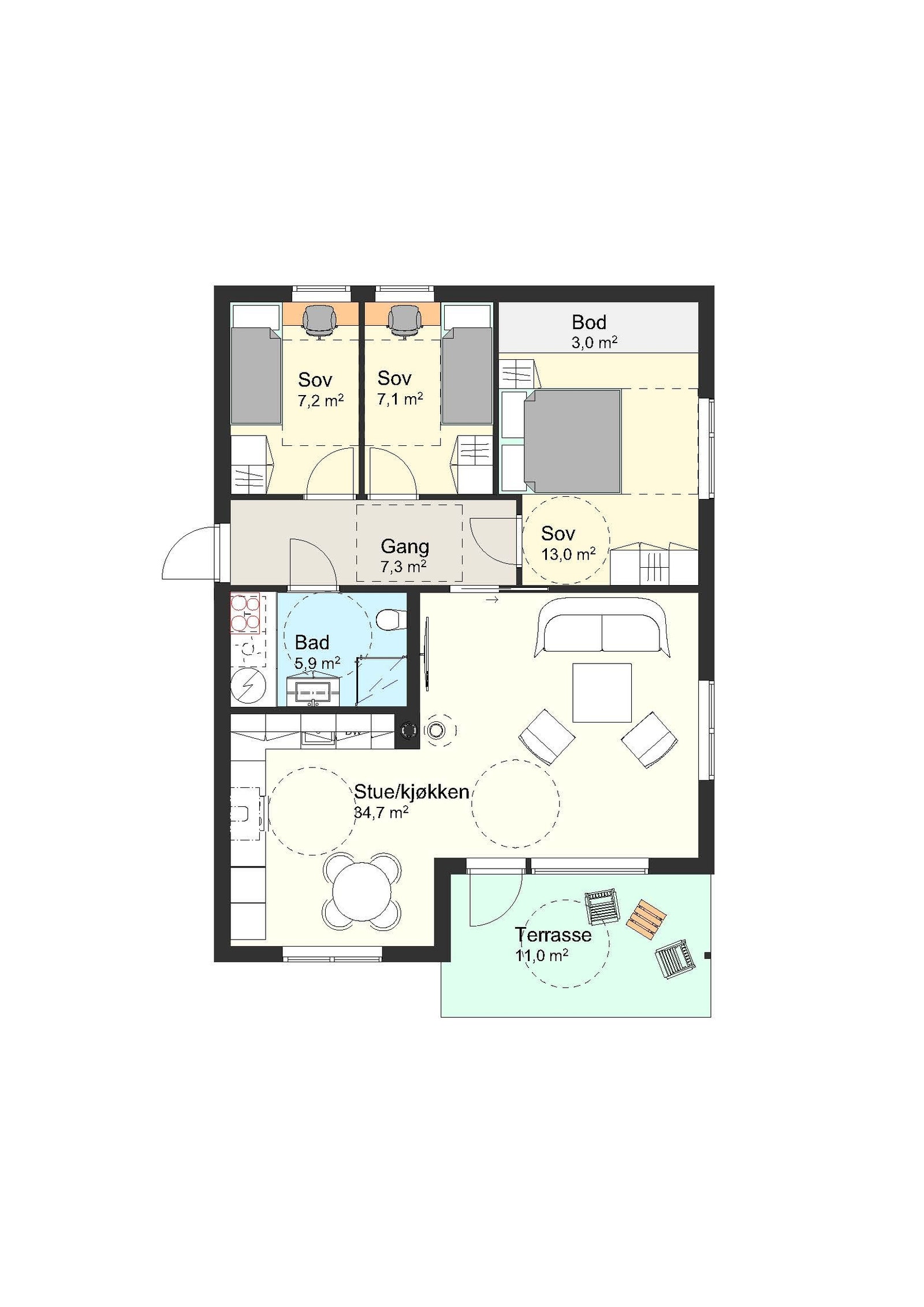 Plantegning Galleribilde