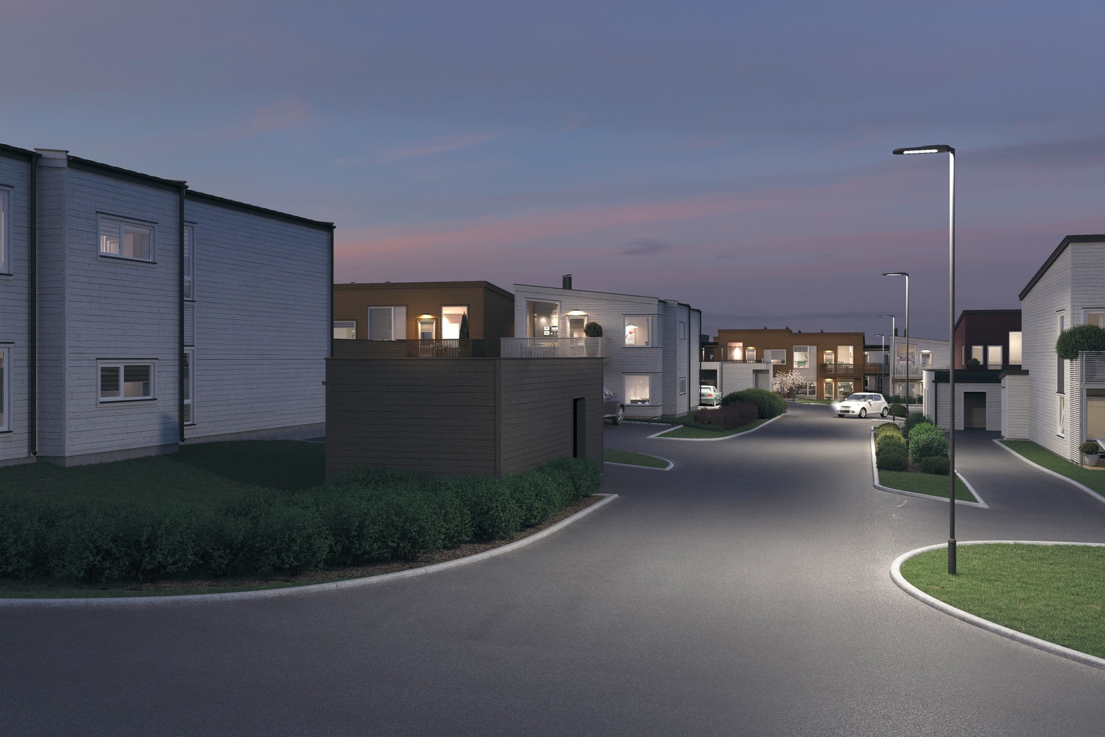 Illustrasjon gatebilde Galleribilde