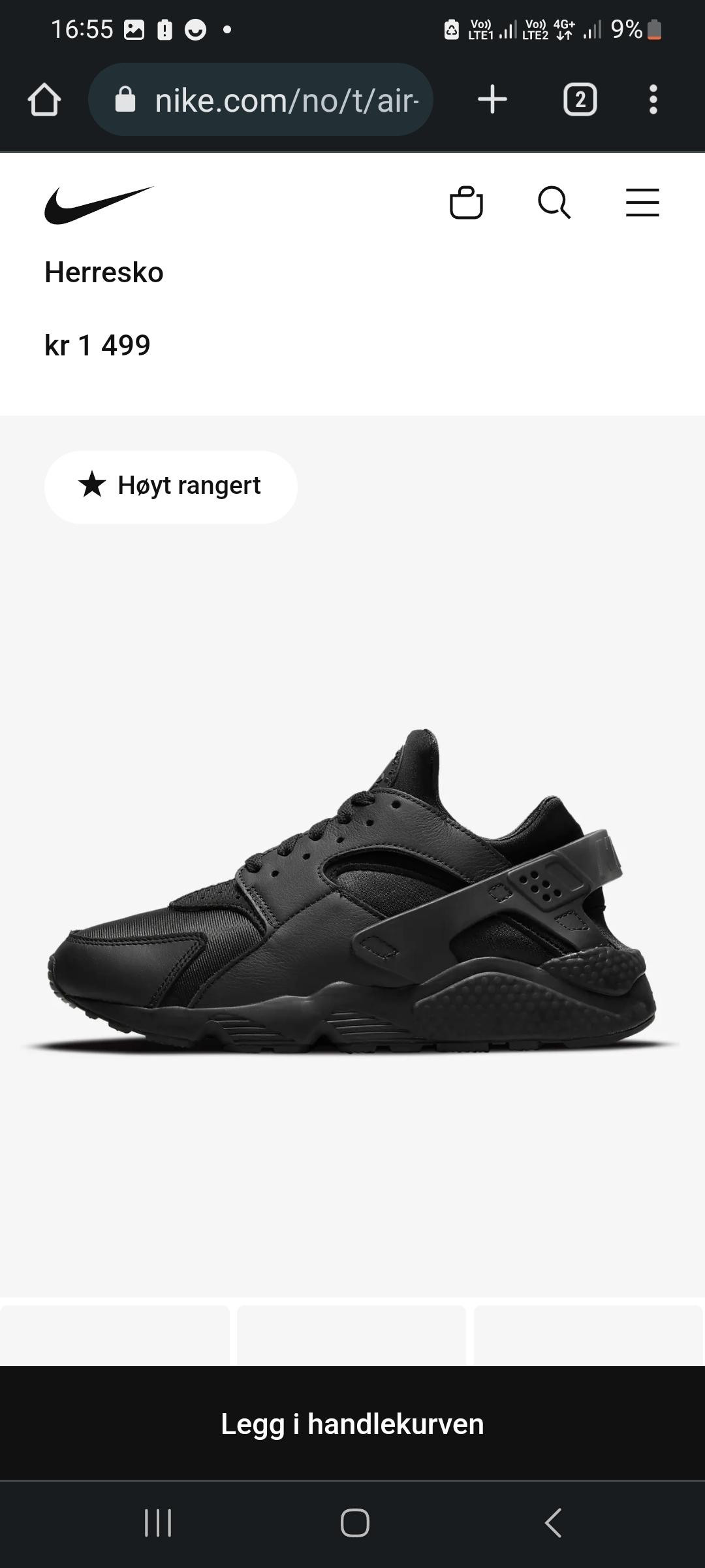 Nike Air Huarache ny i ekse til salg kun 1000kr Str 43. FINN torget