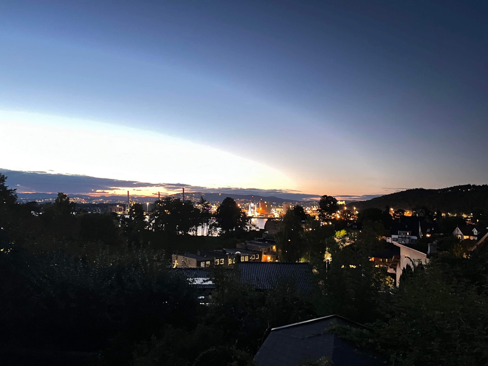 Utsikt mot Oslo Sentrum Galleribilde