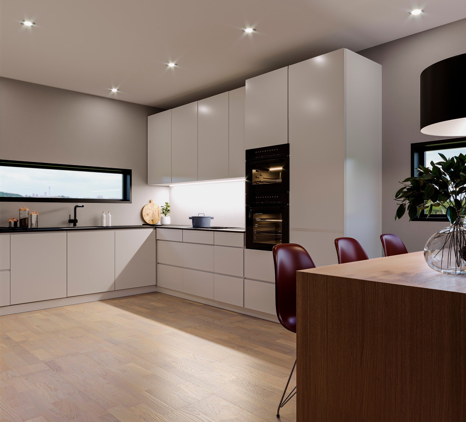 Forslag til kjøkkenoppsett Galleribilde