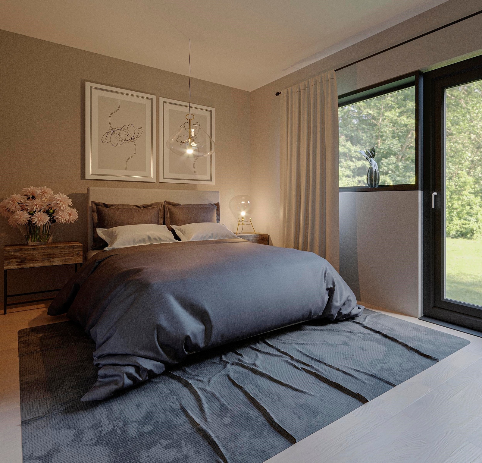 Stort soverom i 1.etasje Galleribilde