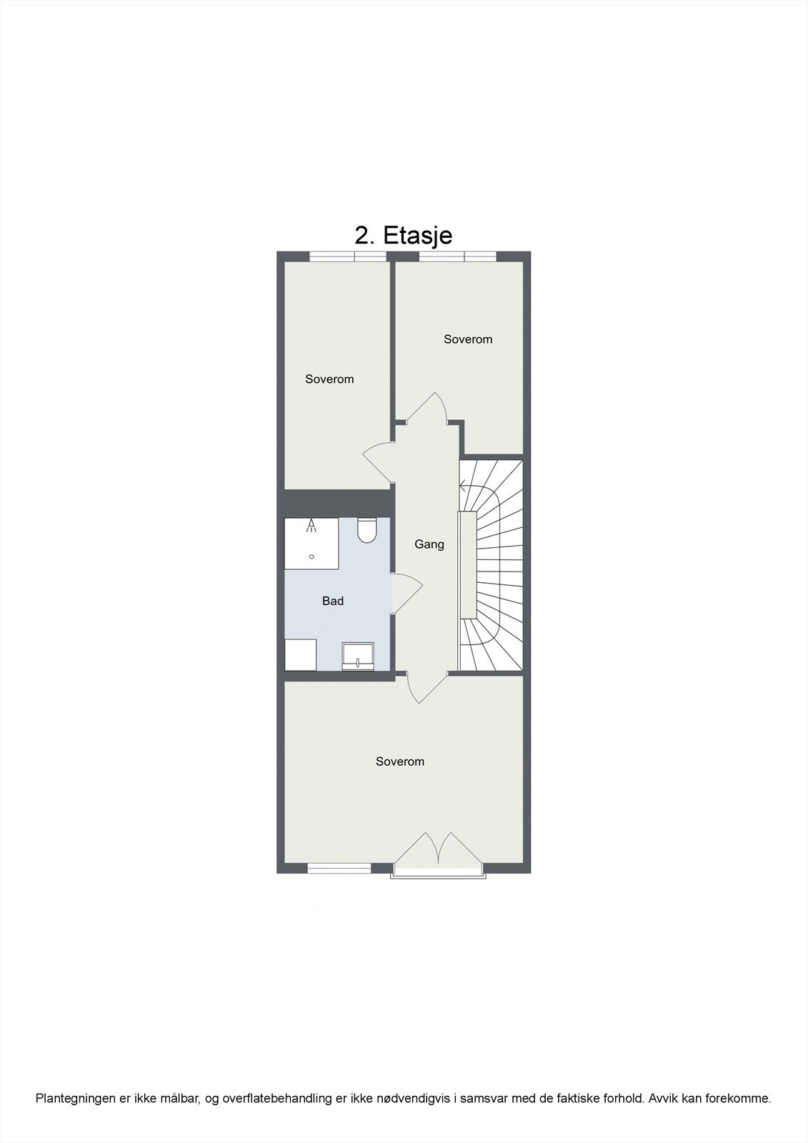 Planskisse 2. etg. Galleribilde