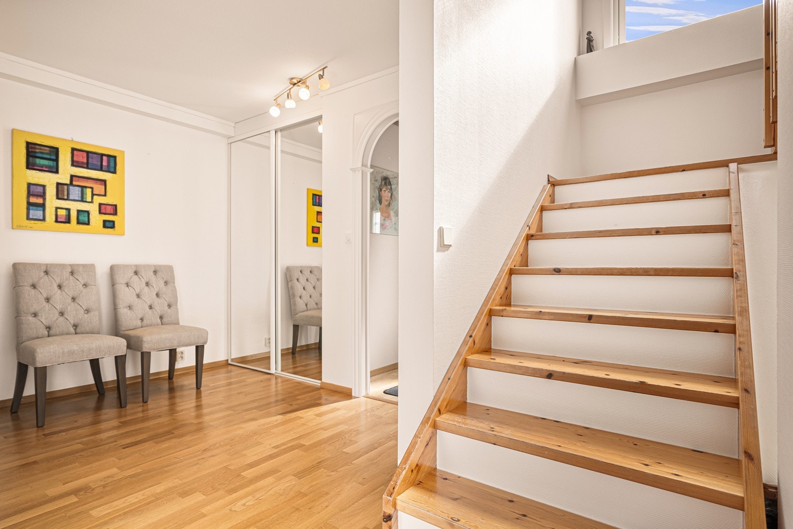 Vi tar nå turen opp i leilighetens 2. etasje. Galleribilde