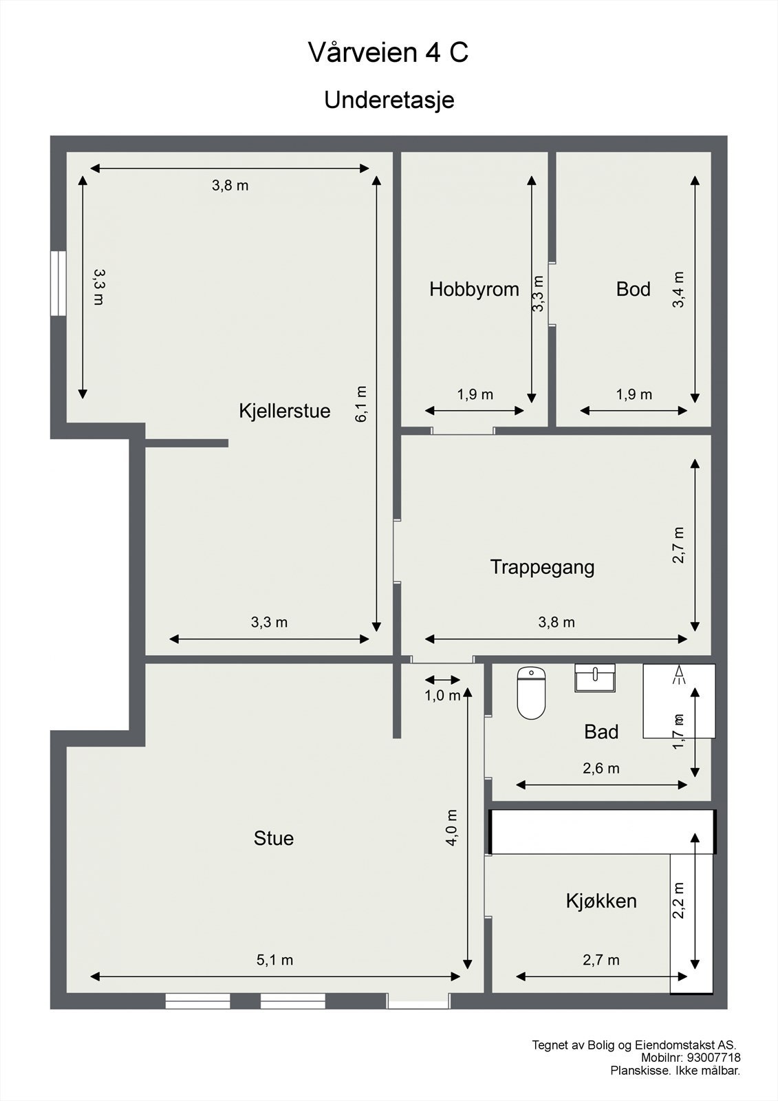 Planskisse u.etasje Galleribilde