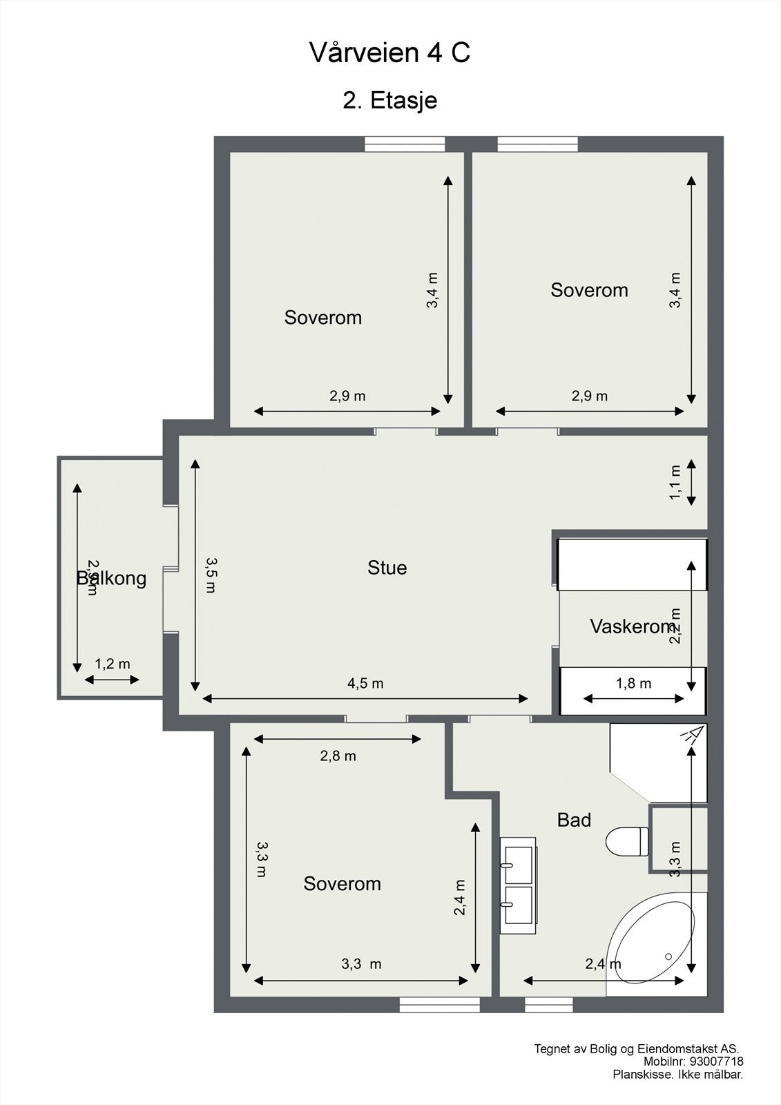 Planskisse 2.etasje Galleribilde