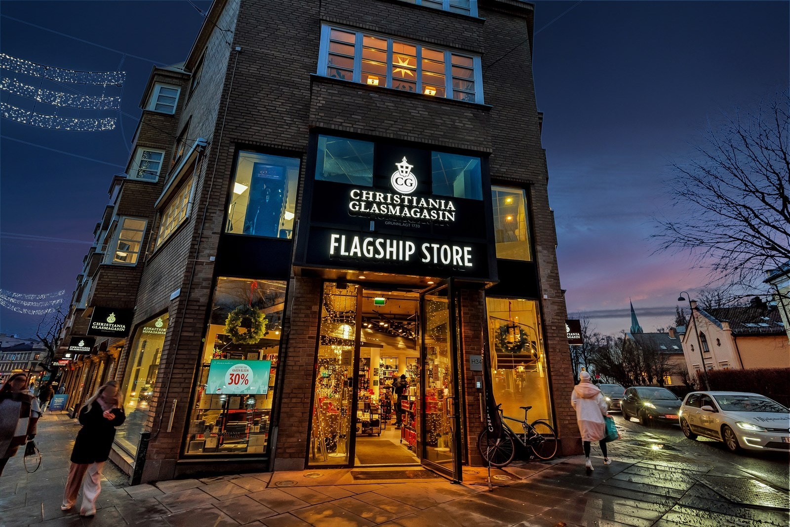 Fra handlegaten i Bogstadveien Galleribilde