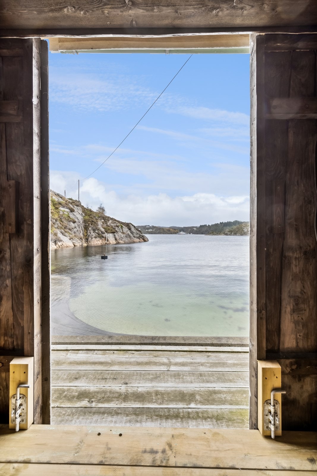 Bygget fungerer utmerket som selskapslokale i sommerhalvåret. Galleribilde
