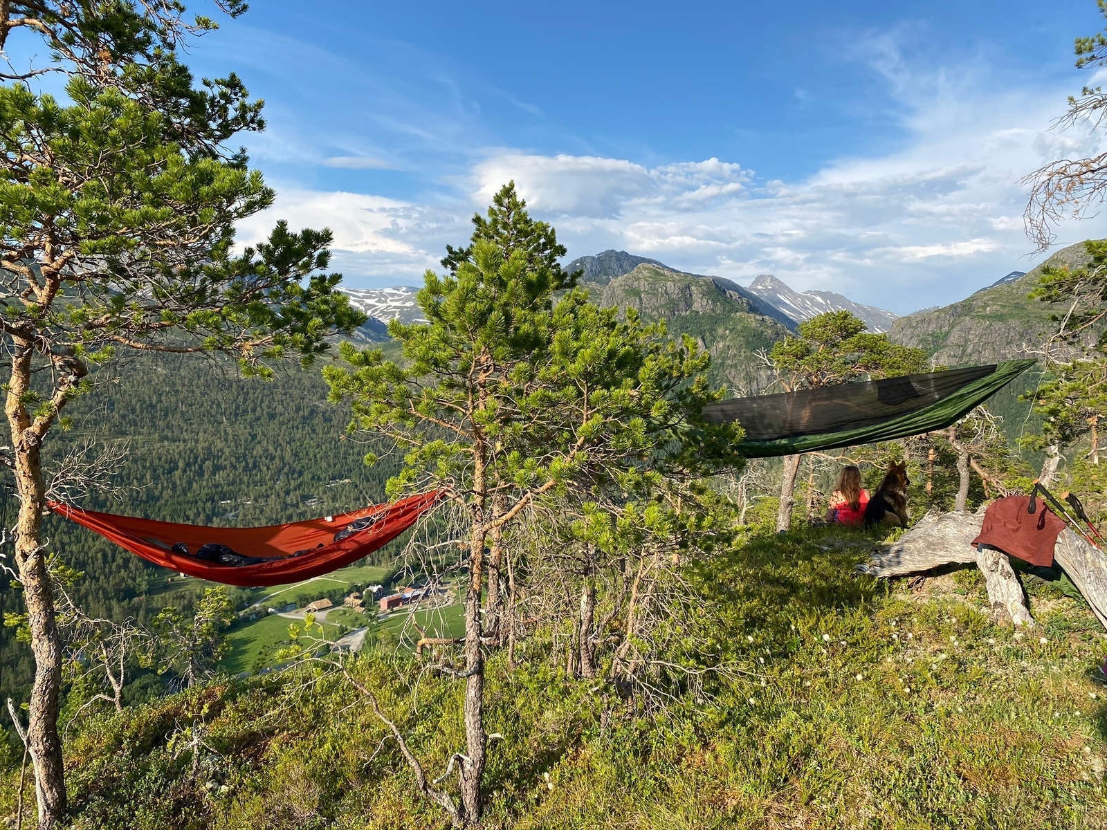Hva med ei luftig natt under åpen himmel? Mange fine muligheter i nærheten av hytta. Galleribilde