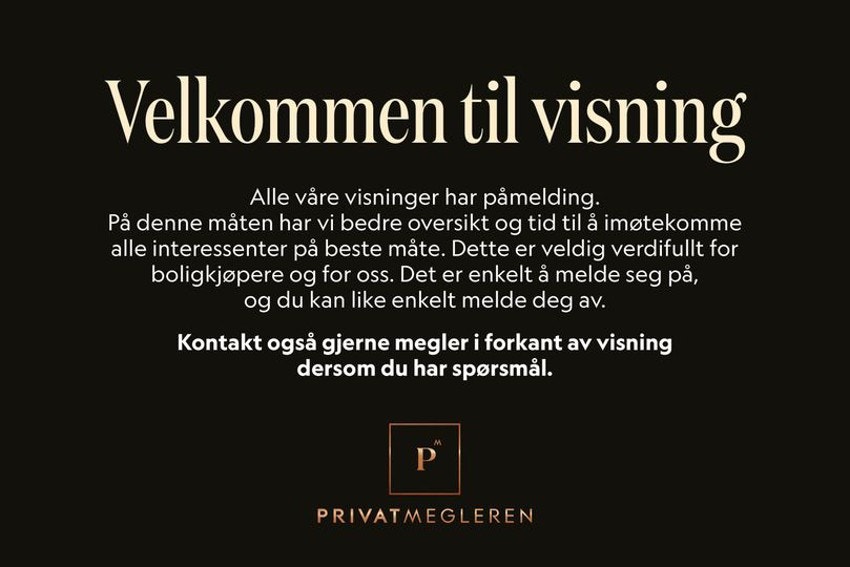 Velkommen til visning! Galleribilde