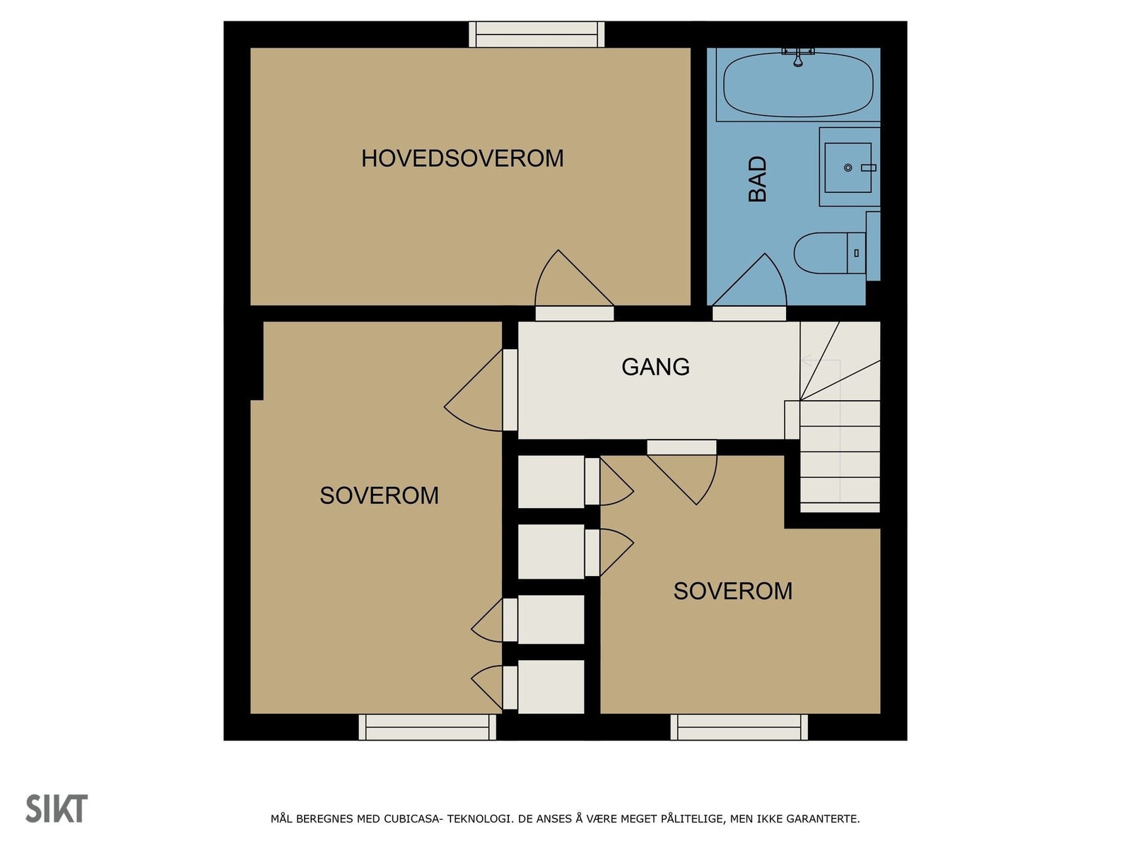 Plantegning 2. etasje Galleribilde