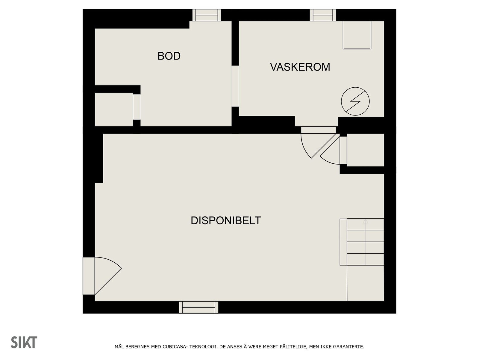 Plantegning kjeller Galleribilde