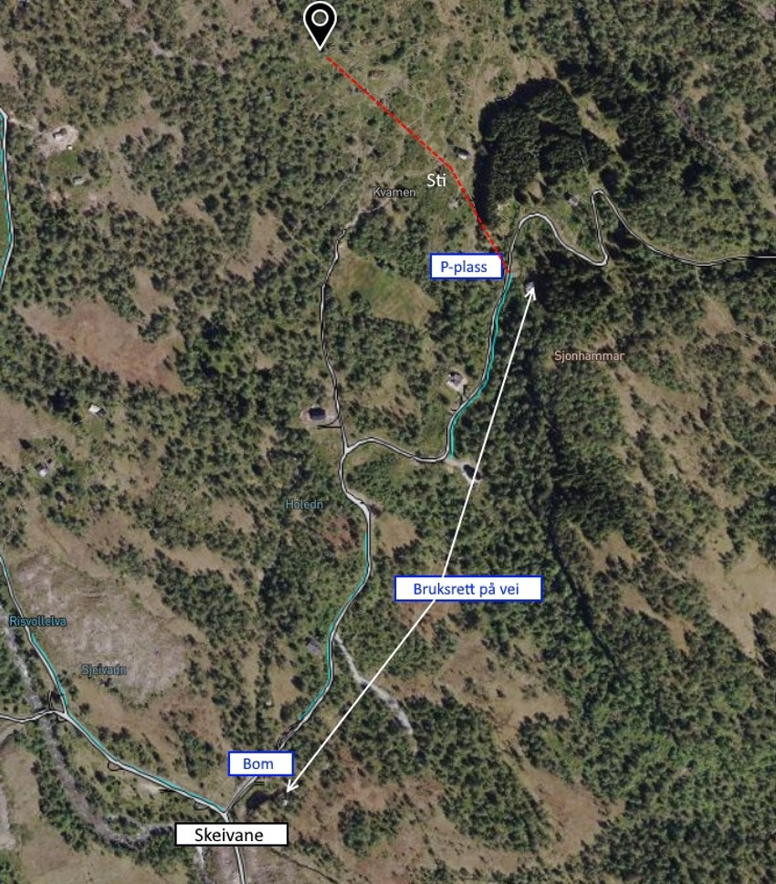 Oversikt bruksrett på vei Galleribilde