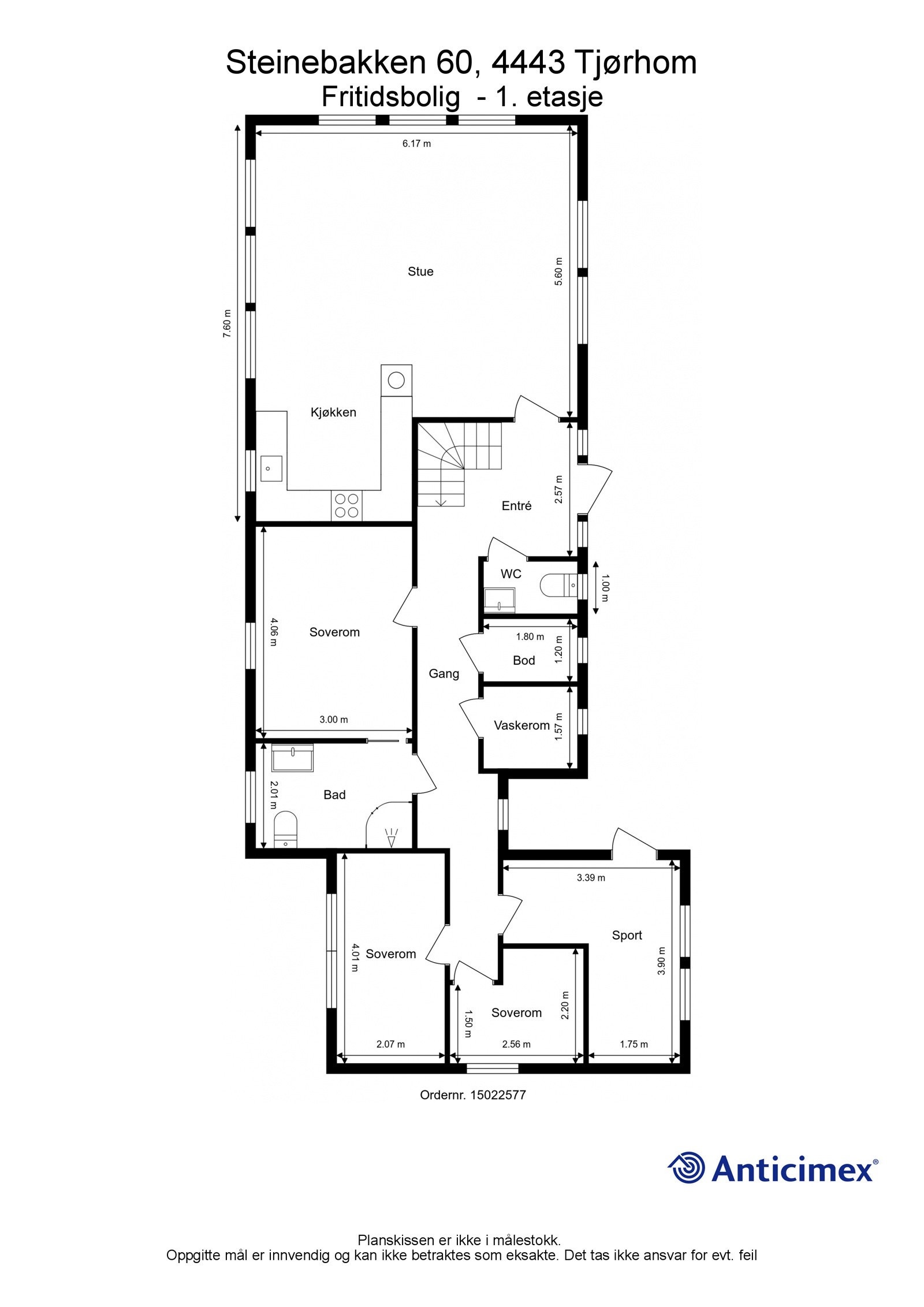 Plantegning 1. etasje Galleribilde