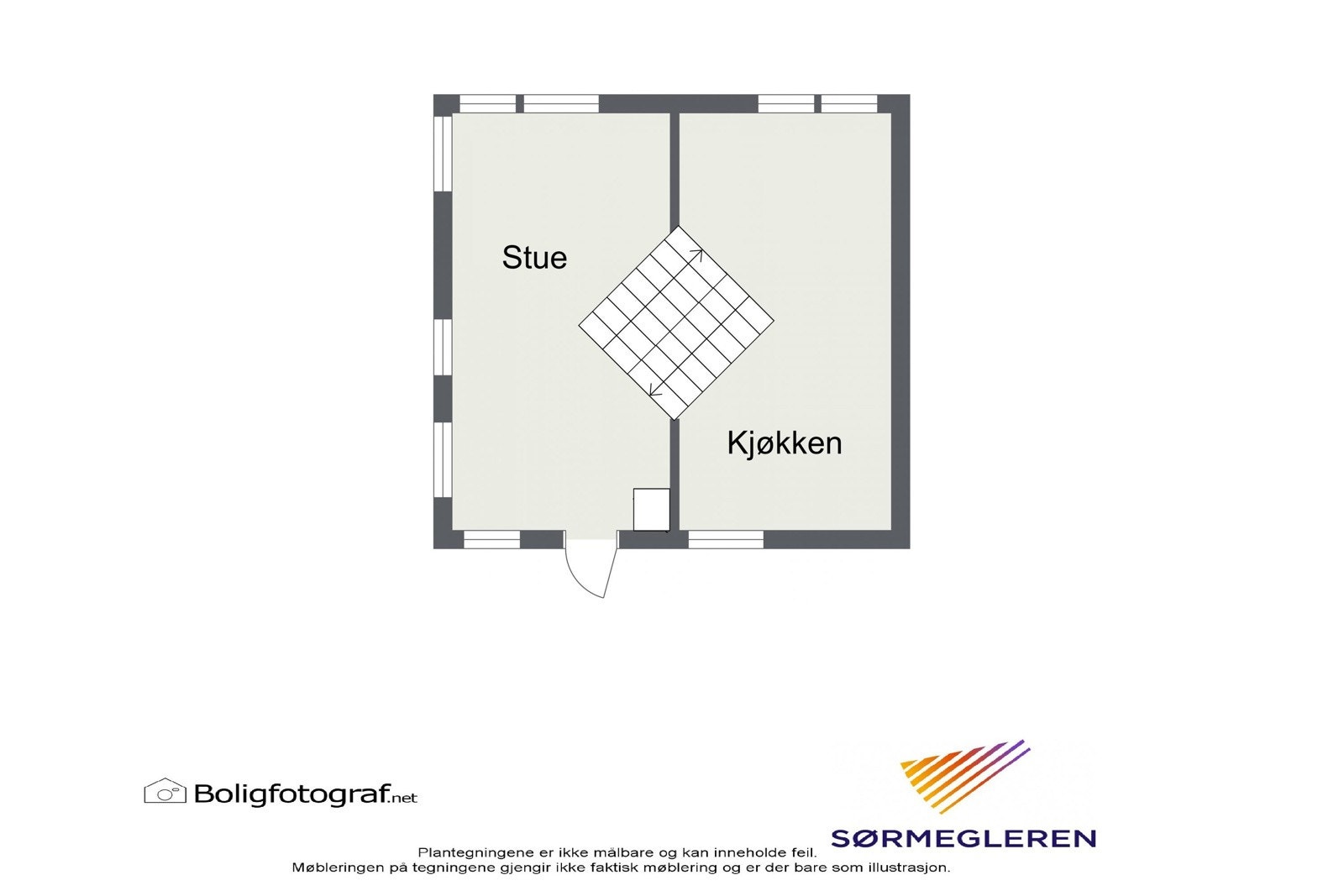 Plantegning 3/4 etg. Galleribilde