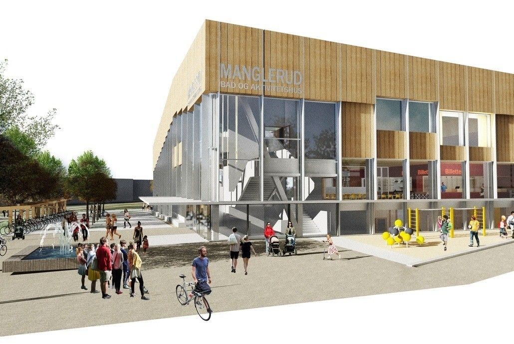 Manglerud bad og aktivitetshus samt utendørs skatepark står klar i disse dager. Galleribilde