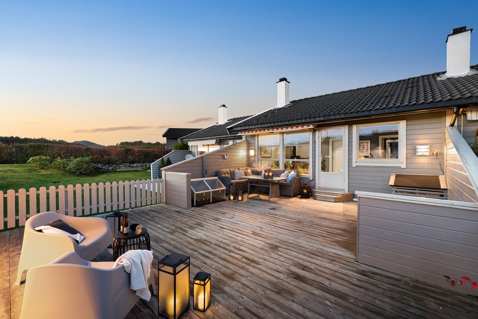 Stor terrasseplatting på hele 54 m²! Galleribilde
