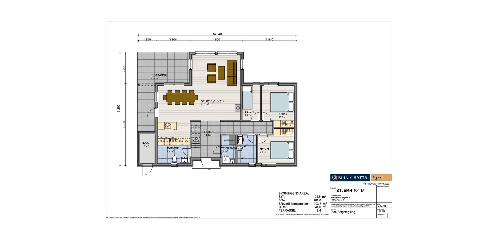 Planløsning, se vedlagt pdf fil for komplette salgstegninger Galleribilde