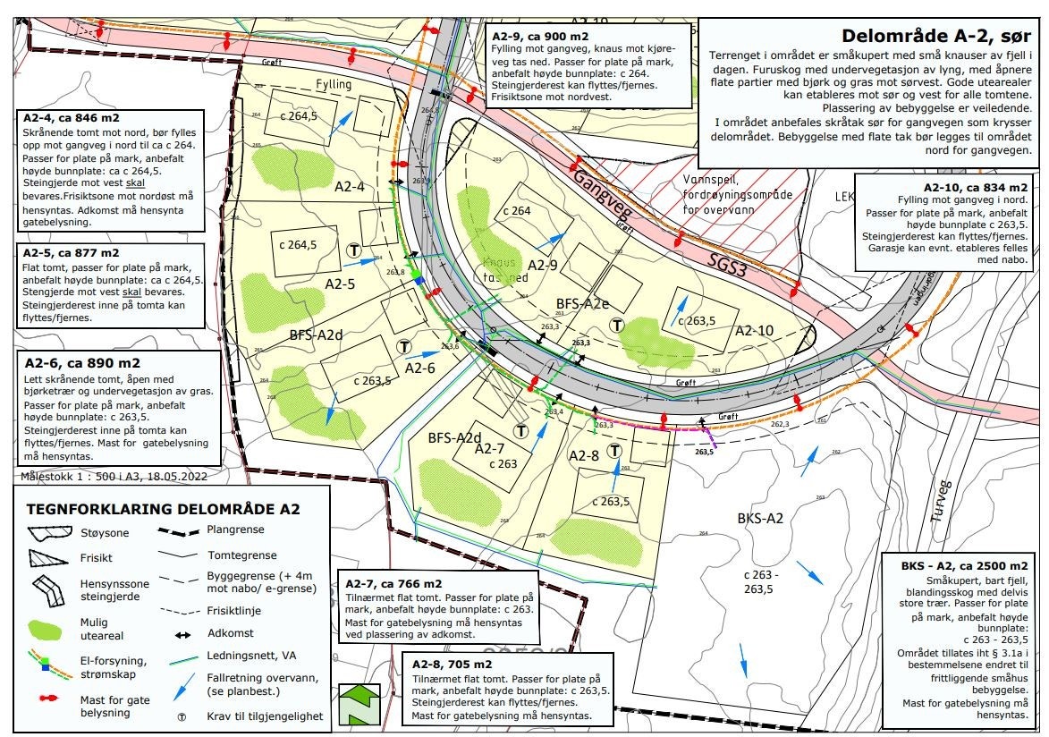 Tomtevalgskart A2 sør Galleribilde