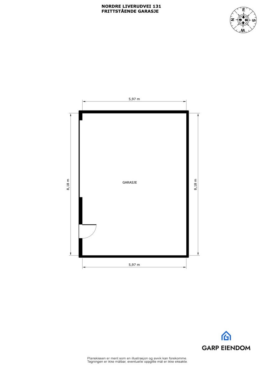 Frittstående garasje Galleribilde