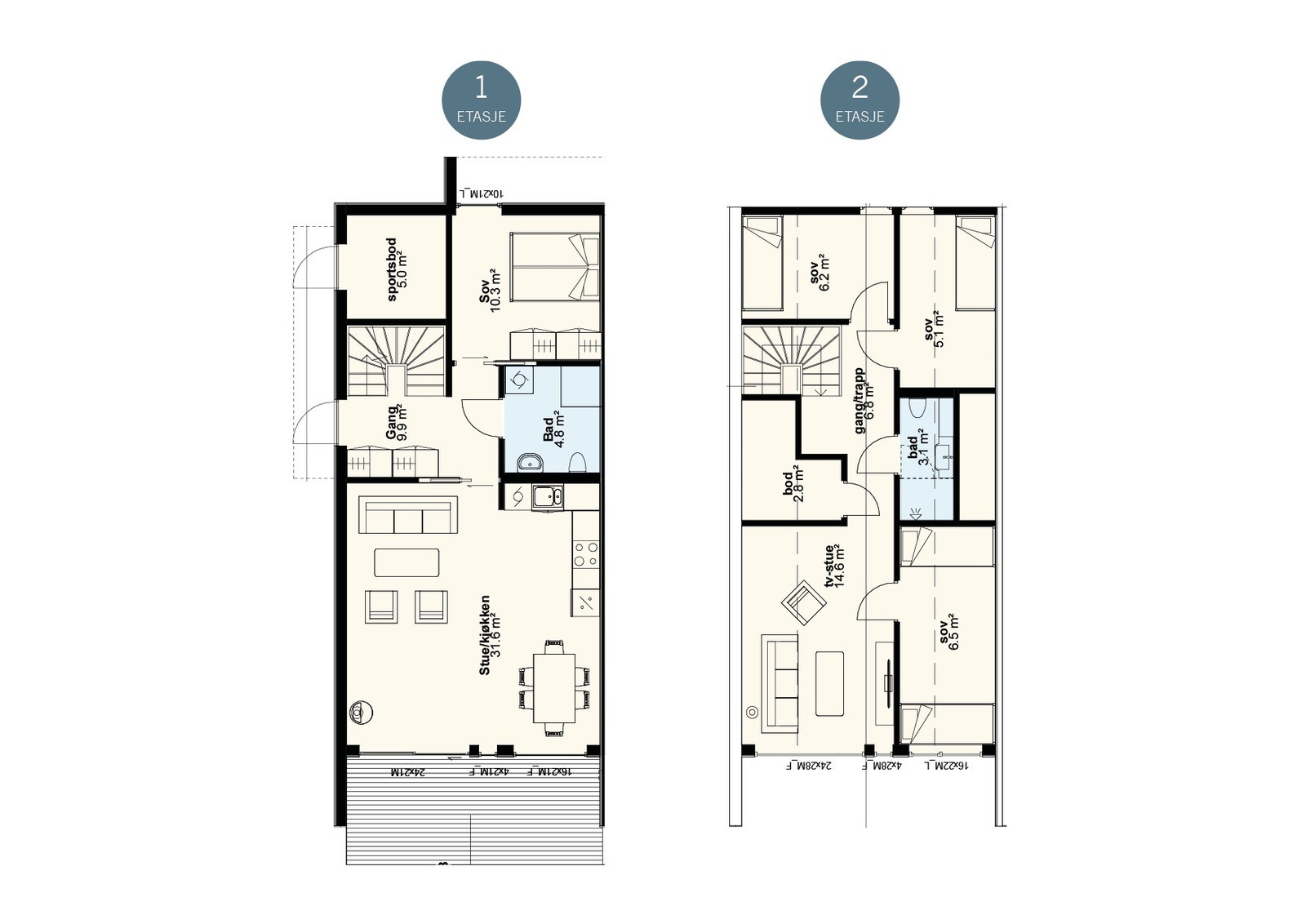 Planløsning bolig 1 Galleribilde