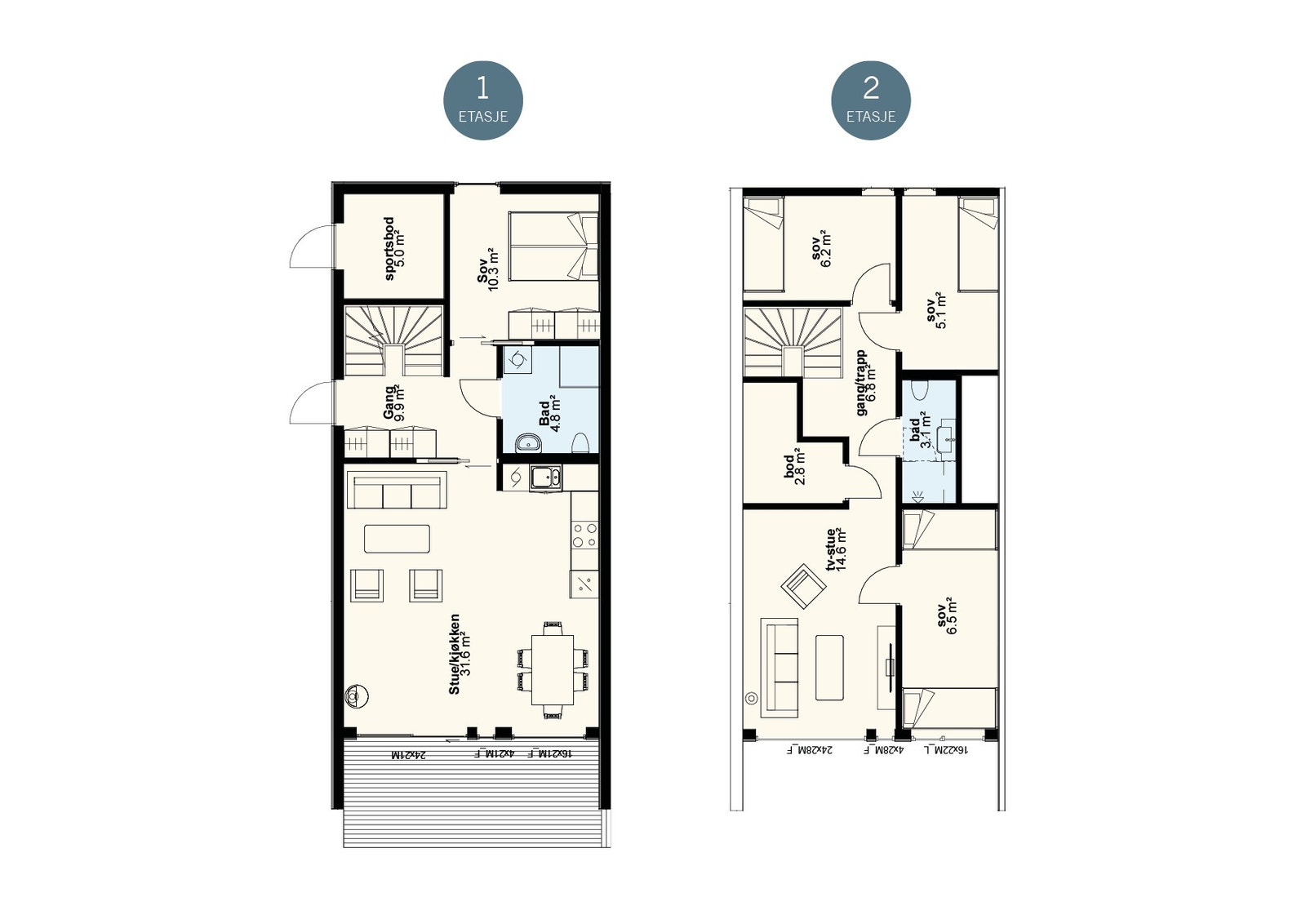 Planløsning bolig 3 Galleribilde