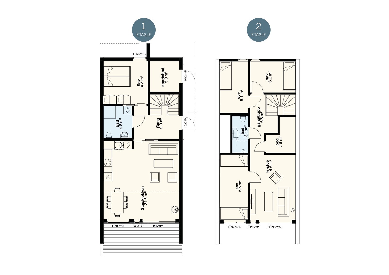 Planløsning bolig 5 Galleribilde