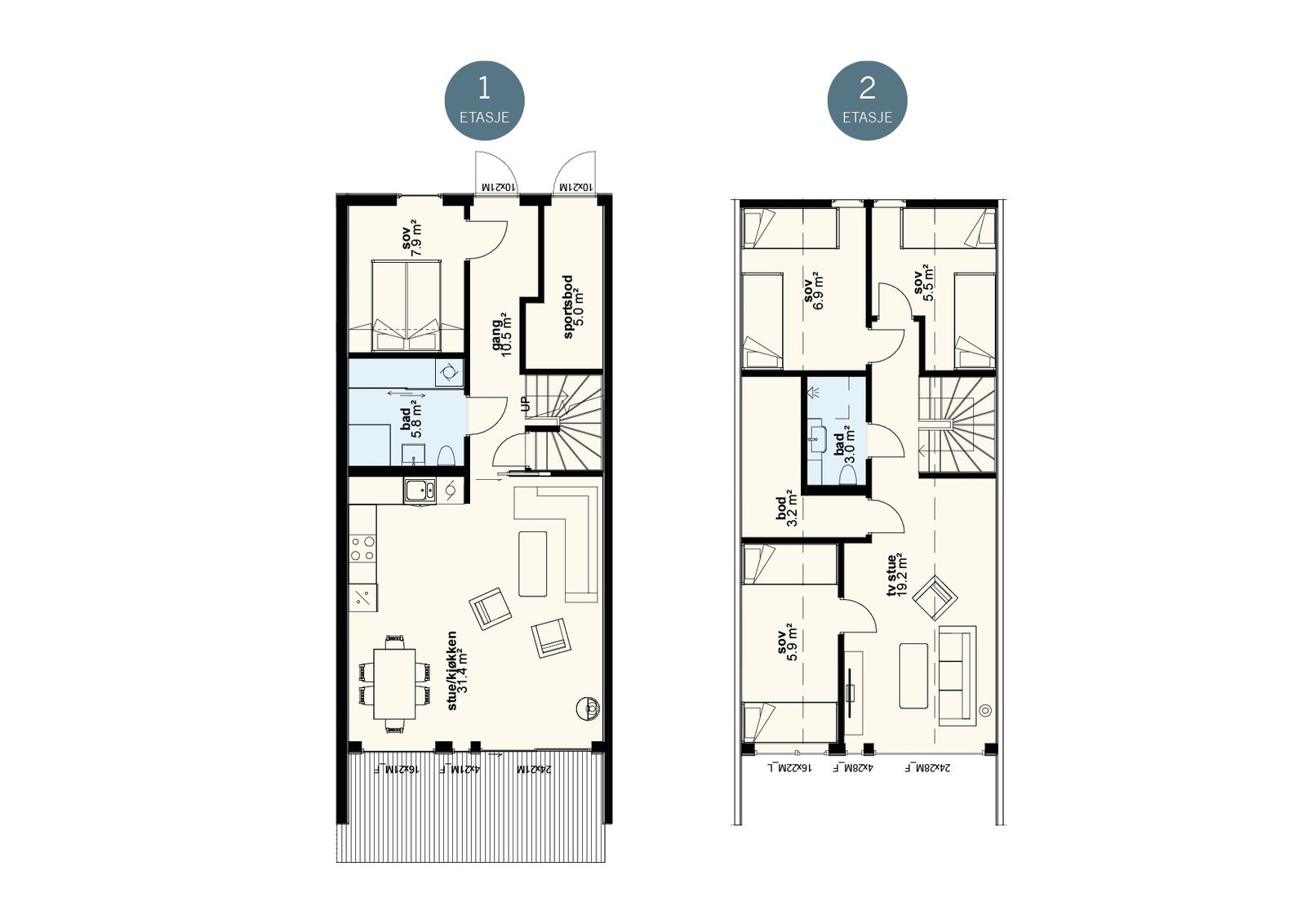 Planløsning bolig 4 Galleribilde