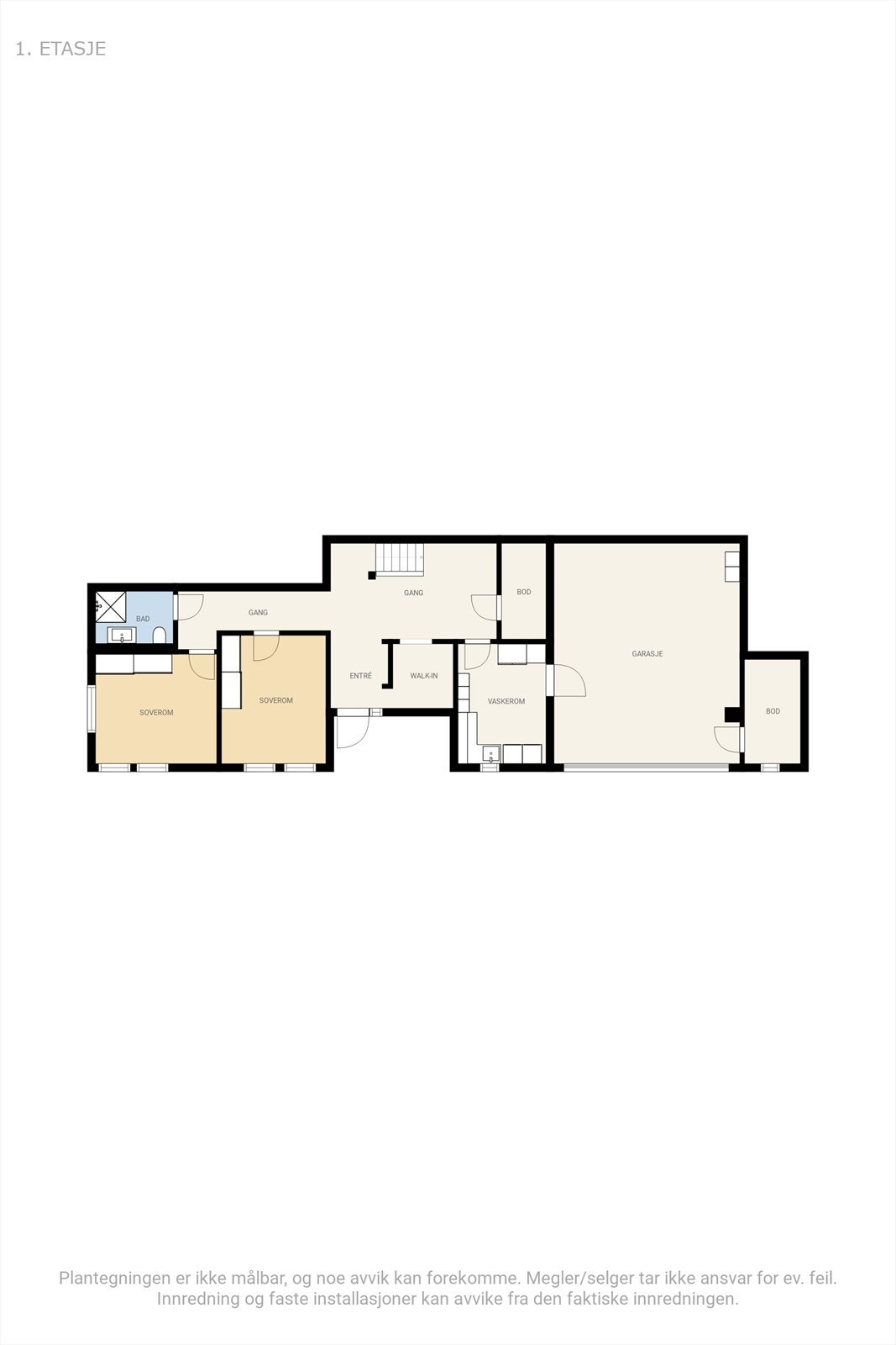 Plantegning 1 etg Galleribilde