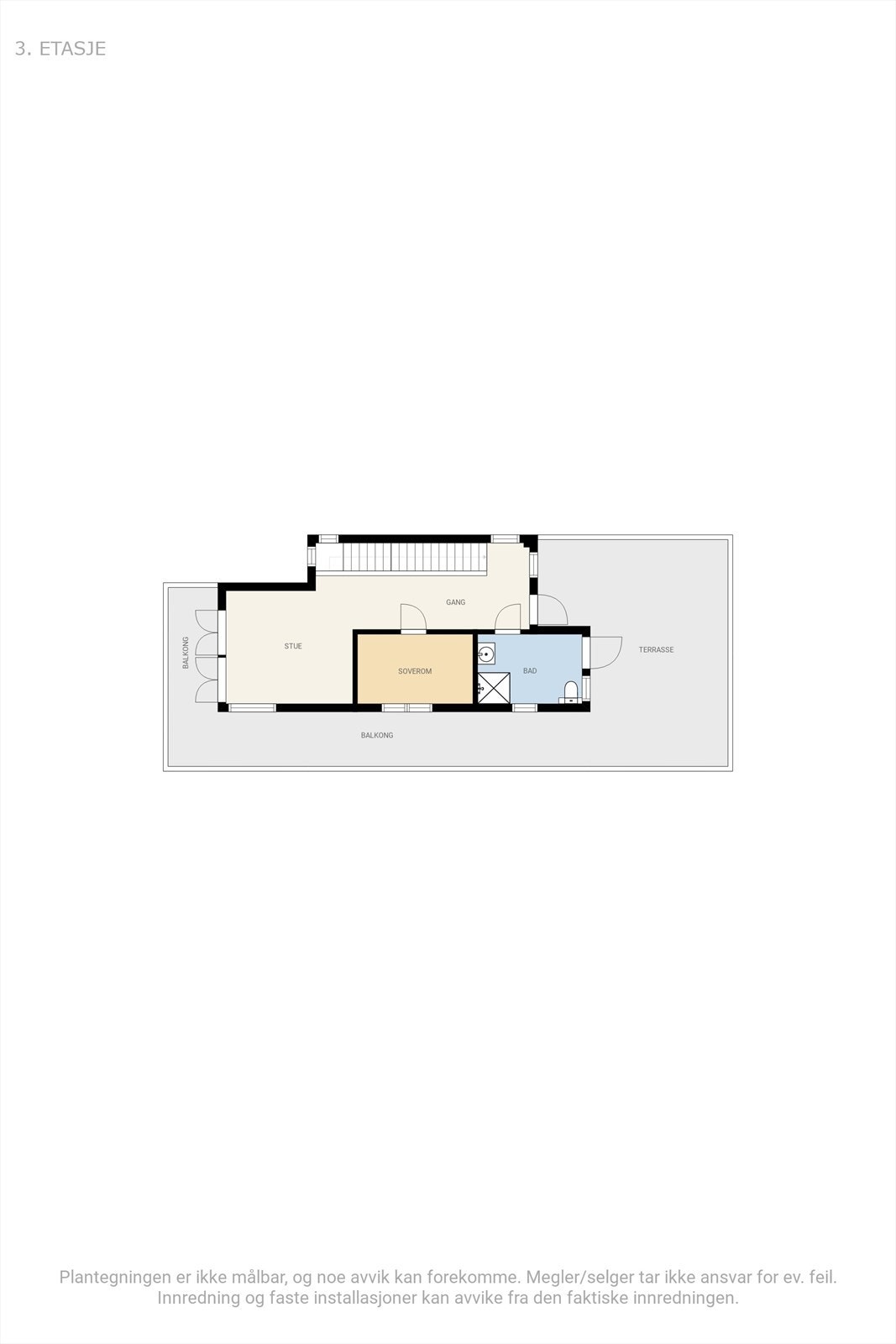 Plantegning 3 etg Galleribilde