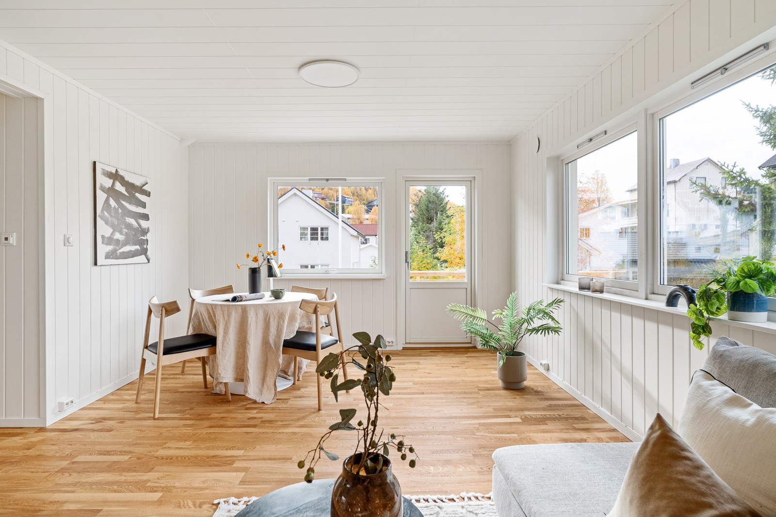 Her har du flere innredningsmuligheter for etablering av sosiale soner!