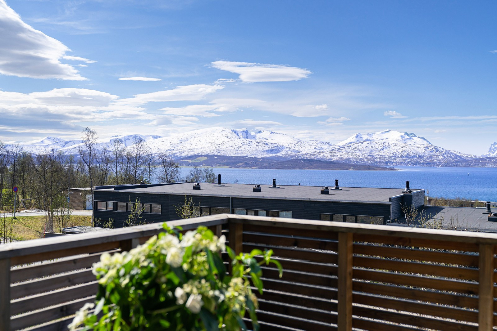 Nydelig utsikt fra veranda!