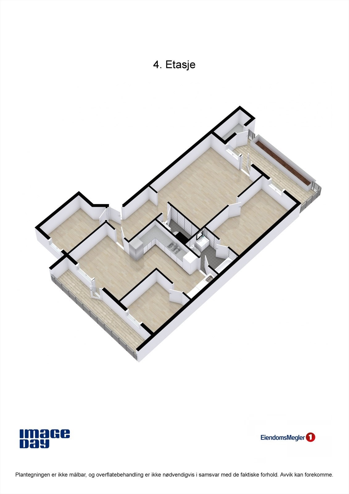 Lusetjernveien 56 - 3D plantegning Galleribilde